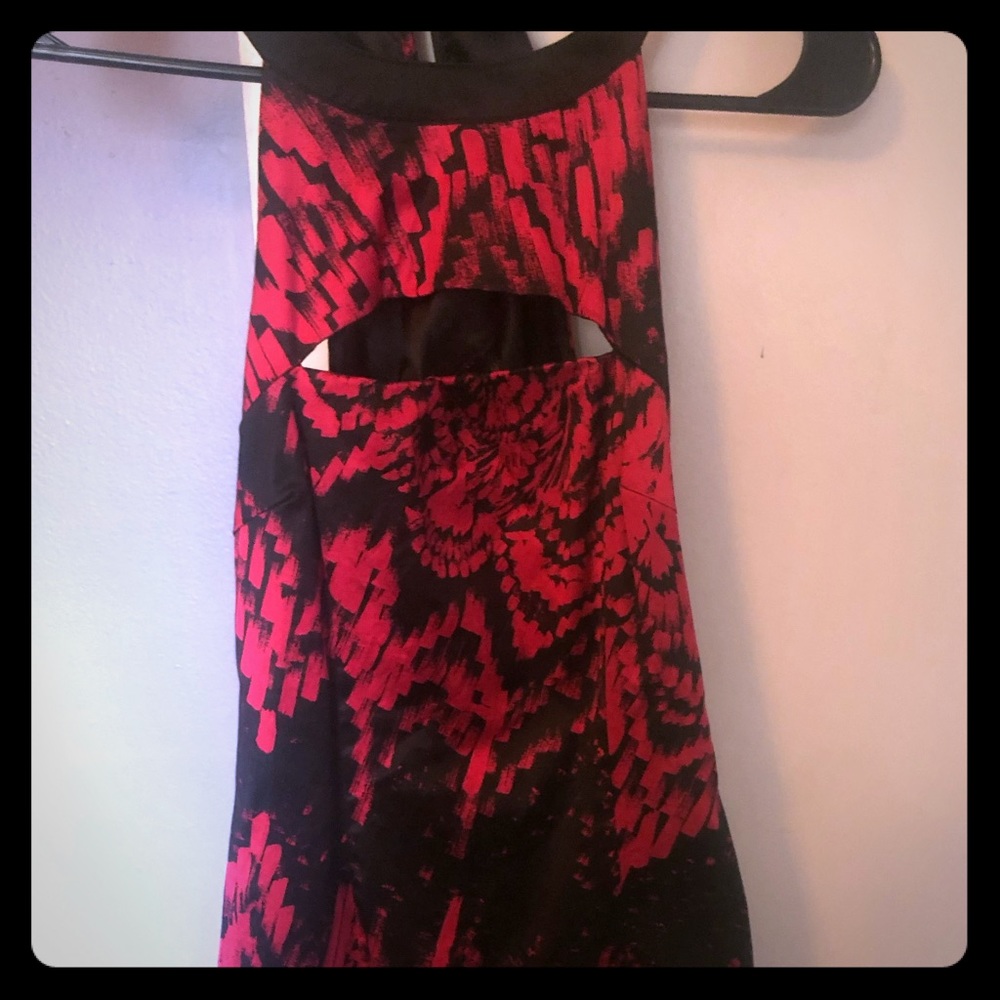Very cute BeBe little pink rosey and black dress.